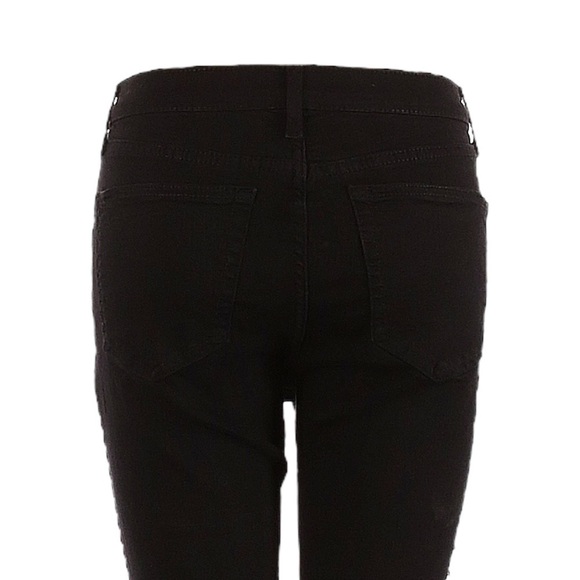 Topshop Jamie Distressed Black High Rise Window Rip Skinny Jeans Size 28 - Picture 5 of 10